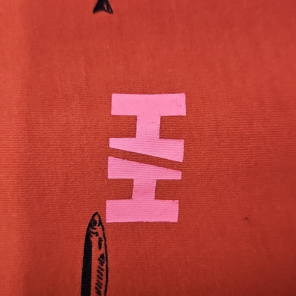 Helly Hansen Red Short-Sleeve Polo with Micro Fish Print - Picture 2 of 6